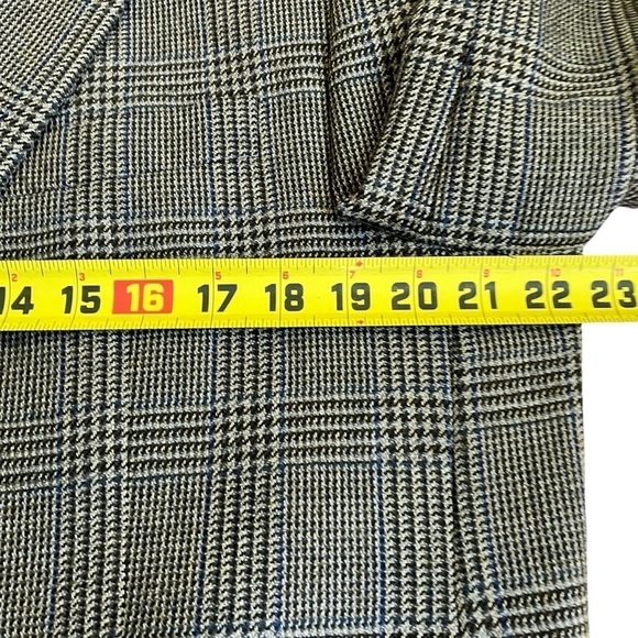 Lauren Ralph Lauren Vintage 90s Houndstooth Blazer Wool Academia Preppy Sz 43R - Picture 16 of 16